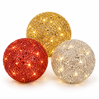 Grenzüberschreitende Weihnachtsdekorationen Eisen-Christbaumschmuck Dekorative Kugeln Europäisch-Amerikanischer Luxuriöser Stil Verschiedene Designs