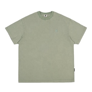 Customizable Distressed T-Shirt <b>Drop</b> Shoulder <b>Acid</b> Wash Tee 100% Cotton Knitted Breathable with O-Neck 300gsm - Product Image 4