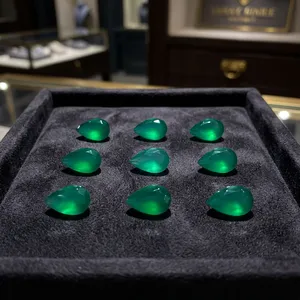 Piedra Preciosa de Ónix Verde Natural de 3x5 mm, Forma de Pera, Facetada, para la Elaboración de Pendientes Hechos a Mano y Joyería Fina - Product Image 6