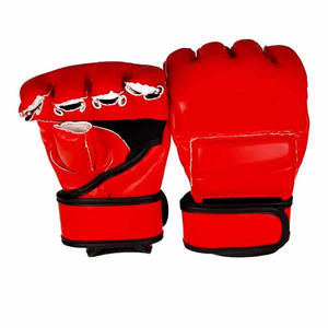 Guantes de Grappling MMA Personalizados de Alta Calidad, Cuero Genuino, Absorción de Humedad, Secado Rápido, Cierre de Gancho y Bucle, Artes Marciales, Boxeo - Product Image 4