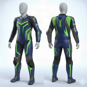 Combinaison de karting respirante grande taille, vêtements de moto, ensemble économique pour enfants, cuir véritable, vestes de moto - Product Image 5