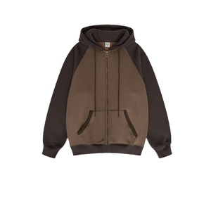 Sweat-shirts à capuche zippés personnalisés pour fabricants, avec broderie, style sport décontracté - Product Image 4