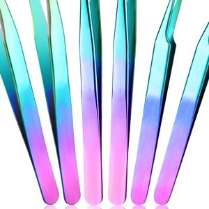 Pinces à cils pour extensions de cils, qualité supérieure, vente en gros, ensemble de pinces à cils avec logo personnalisé - Product Image 5
