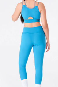 Conjunto de Yoga de Alta Calidad para Hombre, Talla Grande, con Pedrería, Top Deportivo y Leggings - Product Image 6