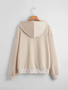 Sudadera con Capucha Deportiva Unisex de Alta Calidad, Lavado Ácido, Algodón, Hombros Caídos, Cuello con Capucha, Diseño Liso, Colocación Frontal, Invierno - Product Image 3