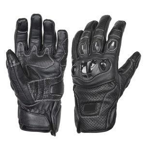 Professional Vintage Full-Finger Motorbike <b>Gloves</b> Genuine Leather <b>Touchscreen</b> Compatible for Casual Winter Outdoor Usage - Product Image 1