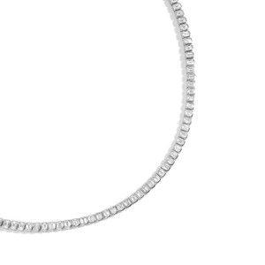 สร้อยคอเพชรทรงเทนนิส 11.5 กะรัต ฝังแบบ Bezel-Set ทองคำชมพู ได้รับการรับรองจาก IGI สำหรับงานหมั้นและงานแต่งงาน - Product Image 5