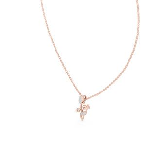 Colgante de Diamante Redondo Cultivado en Laboratorio en Oro Blanco de 14K para Mujer |   Regalo de Aniversario |   Diamante Cultivado Nuevo - Product Image 6