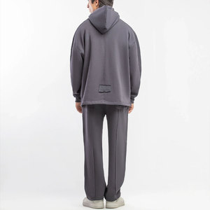 Conjunto de Sudadera y Pantalones Anchos Estampados con Lavado Ácido Estilo Urbano 2026, Chándal Holgado de Forro Polar Suave y Cómodo para Invierno - Product Image 2
