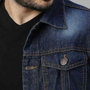 Veste pour homme, style tendance, design de veste en jean pour homme, veste en jean personnalisable en couleur, veste en jean pour homme fabriquée au Pakistan, OEM - Product Image 6