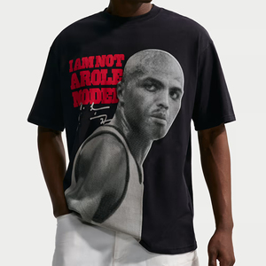 T-shirt formel pour homme en polyester 120g à manches courtes, col montant, couleur unie, anti-plis, séchage rapide, coupe ample, impression numérique OEM - Product Image 1