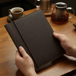 ที่ใส่หนังสำหรับเมนูร้านอาหารเมนูปกหนังที่เก็บหนังแบบพรีเมียมสำหรับผลิต - Product Image 5