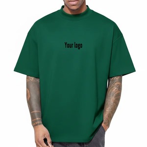 T-shirts décontractés pour hommes à manches courtes, style personnalisé, 100 % coton, coupe oversize – Fournisseur populaire - Product Image 6
