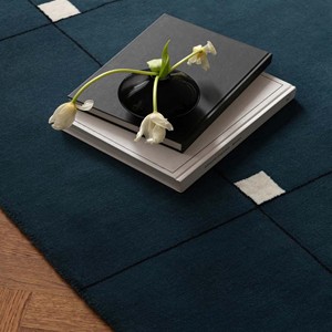 Tapis en laine rose Solid Edificio, tapis moderne tufté à la main, tapis de qualité supérieure, salon, chambre à coucher, décoration contemporaine pour la maison - Product Image 6