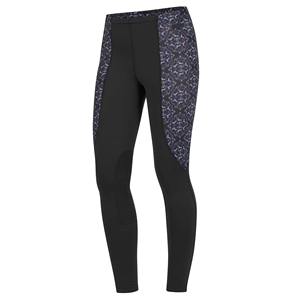 Pantalones de Montar de Cintura Alta para Mujer, Color Azul Oscuro, Tejido de Punto, Spandex, Poliéster, Elásticos en Cuatro Direcciones - Product Image 2