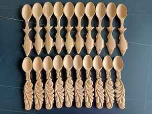 Cuillère à thé en bois du Vietnam, faite à la main, petit ustensile de cuisine, vaisselle en bois naturel du Vietnam - Product Image 2