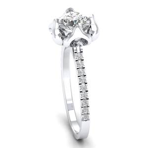 Anillo de Compromiso REYES con Moissanita de Corte Redondo de 1.16 Quilates, Plata de Ley 925 Certificada GRA, Precios de Mayoreo, Joyería Fina - Product Image 2