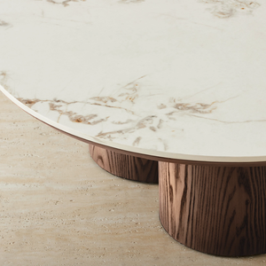 Wooden Coffee Table, Minimalist Modern Table, <b>Solid</b> <b>Wood</b> Scandinavian Style Customizable Design Custom Shape Living Room - Product Image 6