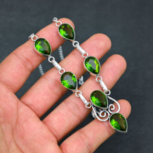 Piedra Preciosa de Peridoto Verde Místico Natural Personalizada, Plata de Ley 925 con Baño de Rodio, Joyería Fina Hecha a Mano por Diseñador - Product Image 3