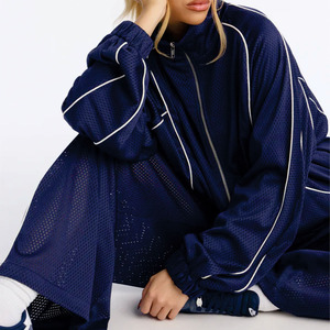 Women's Breathable Nylon Track Suit Set Lightweight <b>Zip</b> <b>Up</b> <b>Jacket</b> and Pants Athletic Training Custom Windbreaker <b>jacket</b> for men - Product Image 5