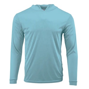 Hombres Sun Skin Protection T-Shirt Sudadera con capucha de manga larga al aire libre de poliéster con capucha - Product Image 5
