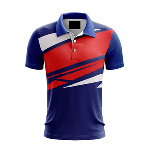 เสื้อโปโลผู้ชายแบบแห้งเร็วขายส่ง ออกแบบโลโก้ได้ตามต้องการ ผ้าฝ้ายพิมพ์ลายแบบซับลิเมชั่น ลายเรียบ ไซส์ใหญ่ พร้อมเทคนิคการพิมพ์ - Product Image 4