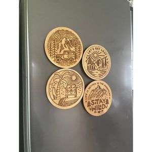 Premium MDF Laser Engraved Coasters Durable Home Decor with Carved Finish for <b>Table</b> <b>Protection</b> RR Enterprises Model RR202514071 - Product Image 4