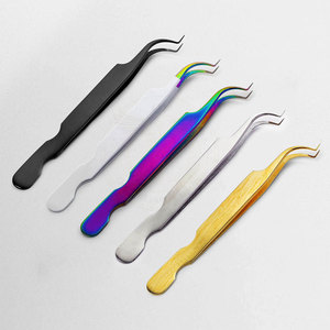 Pinzas Profesionales para Pestañas de Acero Inoxidable con Punta Serrada de 10 mm de Longitud, Uso Diario en Salón de Belleza, Servicio OEM, Logotipo Personalizado, Duraderas - Product Image 3