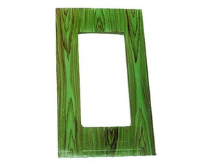 Rectangular Wood Photo <b>Frame</b> Green Rustic Tabletop Vertical - Product Image 1