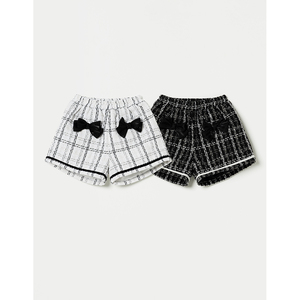 Pantalones Cortos Tipo Bermuda con Cinta y Estampado a Cuadros para Niñas de 2 a 6 Años, Marca OZKIZ, Moda Infantil Coreana para Primavera/Otoño - Product Image 1