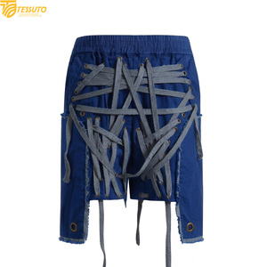 Pantalones Cortos Deportivos Personalizados con Múltiples Cordones |    Falda-pantalón estilo punk en capas |   Pantalones Cortos Tácticos de Algodón Resistente con Efecto Desgastado - Product Image 4