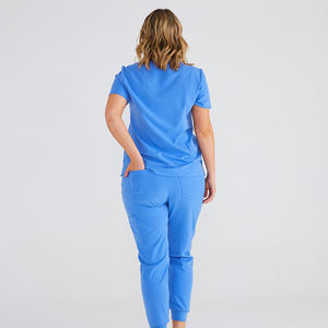 Uniformes Médicos Transpirables de Corte Ajustado para Mujer, Venta al Por Mayor OEM, Color y Logotipo Personalizables, Tela Jersey - Product Image 4