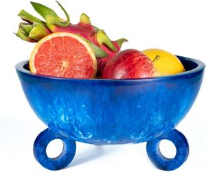 Bol à fruits décoratif, bol décoratif haut de gamme, pièce décorative en résine, bol moderne de luxe, accessoire de décoration intérieure sophistiqué - Product Image 1