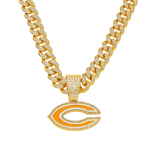 Pendentif de luxe Hip Hop plaqué rhodium en argent 925 avec logo orange, style hip-hop, bijoux unisexe en provenance d'Inde - Product Image 6