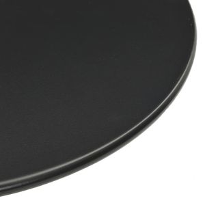 Mesa de Jardín Compacta y Resistente de Acero con Recubrimiento de Polvo Negro, Muebles de Exterior - Product Image 4