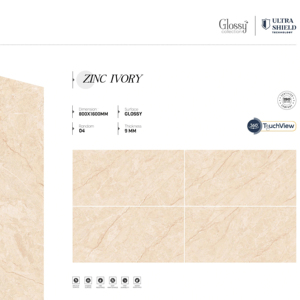 Carreaux de porcelaine brillants haut de gamme pour designers, grandes dalles 800x1600, 1200x1800, 750x1500 mm pour projets de luxe - Product Image 1