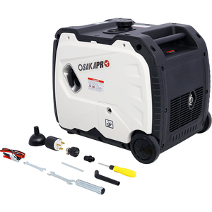 Generatore Portatile Ultra-Silenzioso W46560431 da 4500W con Avviamento Elettrico e Conversione di Frequenza, Bianco + Grigio, Serbatoio Carburante da 8.3L - Product Image 5