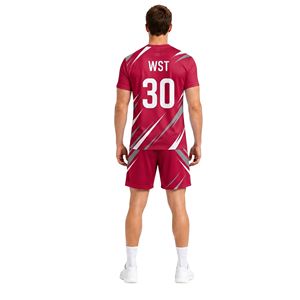ชุดวอลเลย์บอล Crimson Red Tactical Elite ระบายอากาศได้ดี ผลิตจากโพลีเอสเตอร์น้ำหนักเบา เหมาะสำหรับการแข่งขัน ชุดทีม - Product Image 2