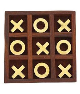 STAR CRAFT Juego de Tic Tac Toe de Madera Hecho a Mano, Madera de Palisandro Puro con Detalles en Latón, Tablero de Tic Tac Toe Zero Kata - Product Image 2