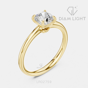 Bague de fiançailles de luxe en or blanc 14 carats avec diamant de laboratoire certifié IGI 0,93 carat, taille princesse, F+ VS+, pavé - Product Image 6