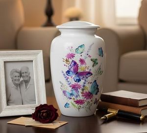 Royal Crafted Aluminum <b>Keepsake</b> <b>Memorial</b> Cremation Urn Ash Holder Featuring Secure Artistic Closure And Fine Surface - Product Image 2