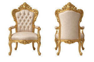 ชุดเฟอร์นิเจอร์ห้องรับประทานอาหารสไตล์แกรนด์บาร็อคแกะสลักด้วยทองคำเปลว โต๊ะรับประทานอาหารสไตล์โบราณพร้อมเก้าอี้ เฟอร์นิเจอร์สั่งทำพิเศษสำหรับขายในสหราชอาณาจักร - Product Image 2