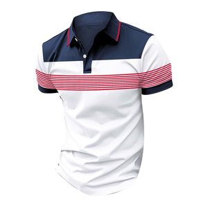 Polo en coton à manches courtes de qualité supérieure pour un usage quotidien décontracté Coupe classique Tissu piqué respirant - Product Image 1