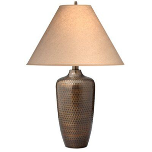 Lampe de table en métal martelé, style antique moderne, en laiton, pour hôtel et décoration intérieure, prix abordable, livraison directe d'usine. - Product Image 2