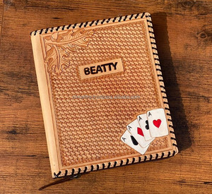 New Real Hand Tooled Extra Large Embossed <b>Leather</b> File Folder Boho Traditional Vintage <b>Leather</b> <b>Travel</b> Long Zip <b>Document</b> <b>Holder</b> - Product Image 2