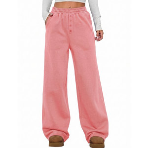 OEM Wholesale High Quality Regular Fit Flat Front <b>Cargo</b> Jogging Trousers Women Sports Wear <b>Pants</b> <b>Oversized</b> Pockets - Product Image 2