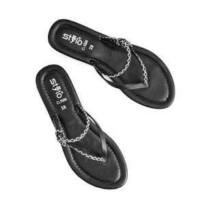 Sandales à talons décontractées noires pour femmes CL1906 - Product Image 1
