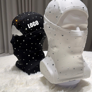 Pasamontañas con Pedrería y Logotipo Personalizado OEM, Unisex, con Cristales Brillantes, para Ropa Urbana, Moda Casual, Venta al Por Mayor B2B - Product Image 4