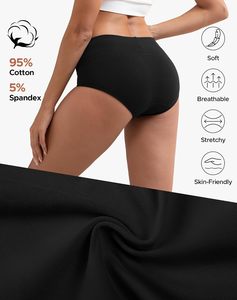Braguitas de Bikini para Mujer, Algodón y Elastano, Cómodas, Transpirables, Elásticas, Ecológicas, de Secado Rápido, Ropa Interior para Uso Diario, ODM - Product Image 5