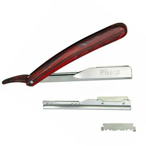 Rasoir droit de barbier en acier inoxydable allemand pour le rasage de la barbe et l'épilation - Product Image 5